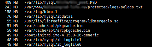 Поиск больших файлов в linux